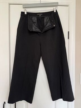 Banana Republic Black Dress Pants with Branded Waistband